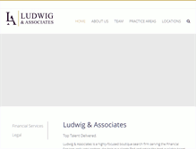 Tablet Screenshot of ludwigassociates.com